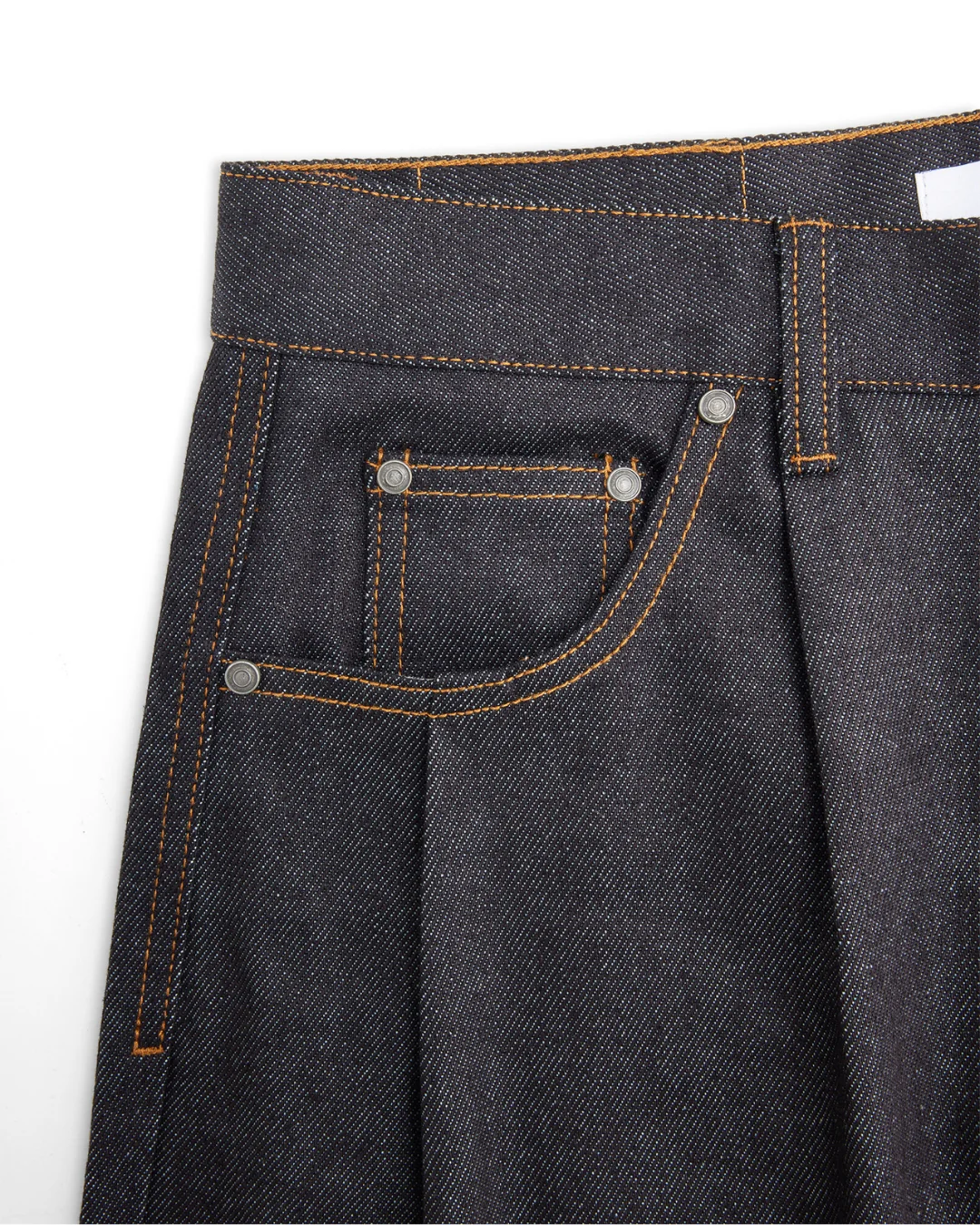 Baggy Raw Denim (Blue Black) - Image 4