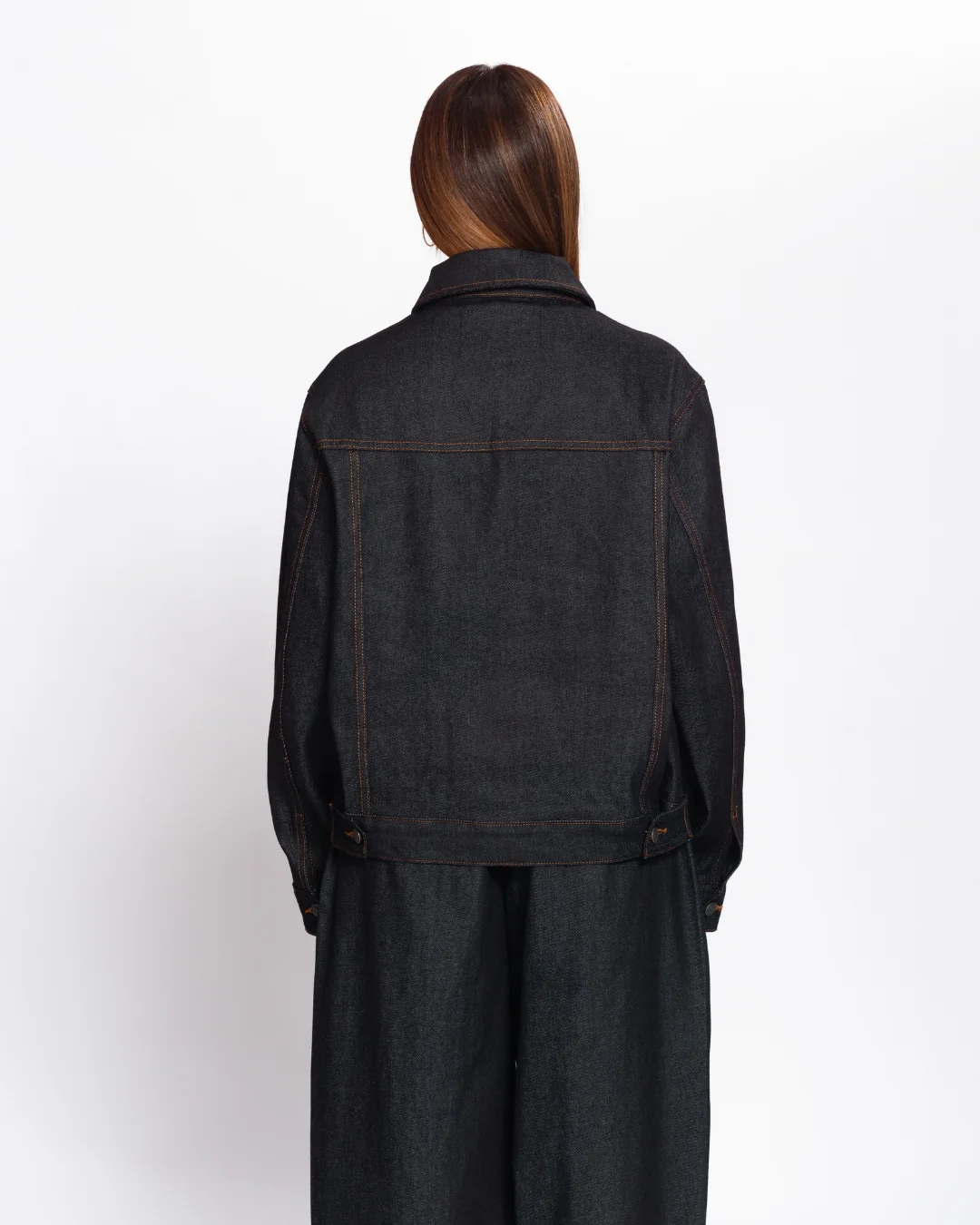 Raw Denim Jacket (Blue Black) - Image 12