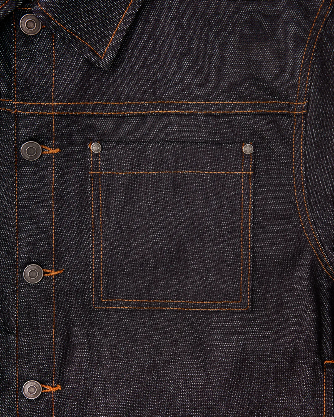 Raw Denim Jacket (Blue Black) - Image 7