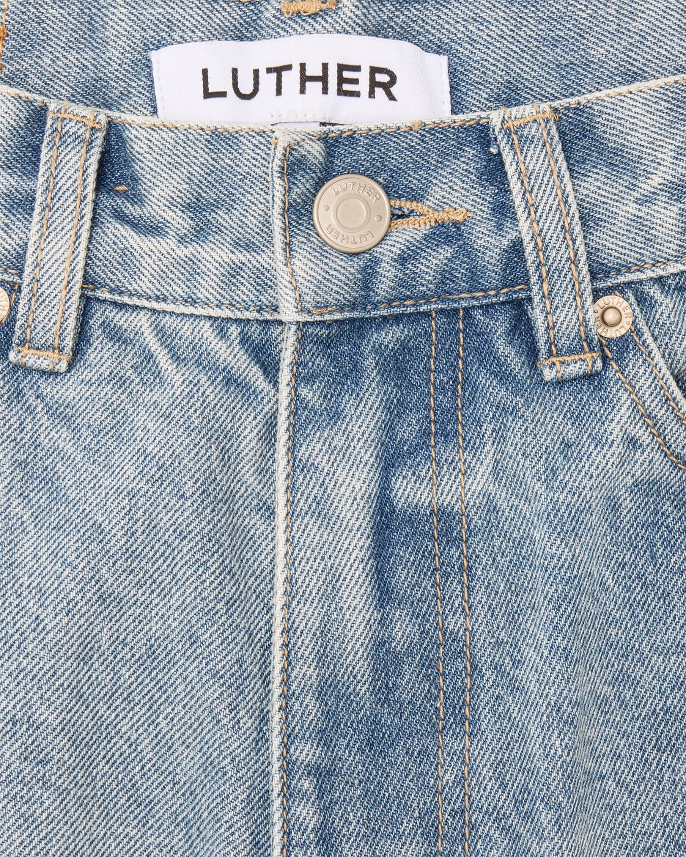 Wide Leg Jeans (Washed Blue) - Image 12