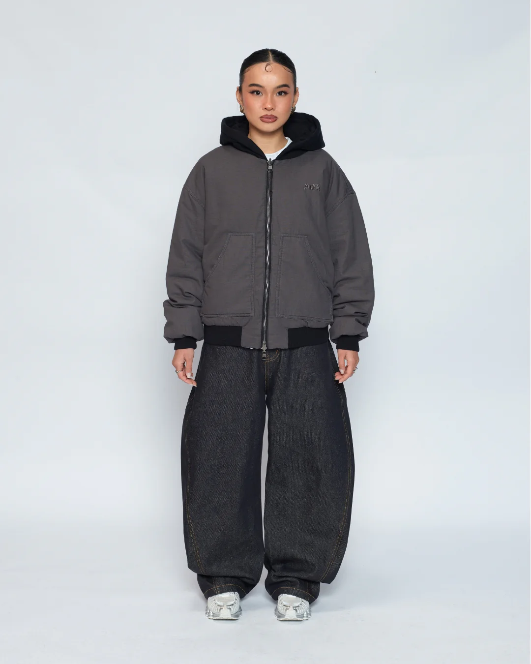Workwear Zip Jacket (Charcoal) - Image 15