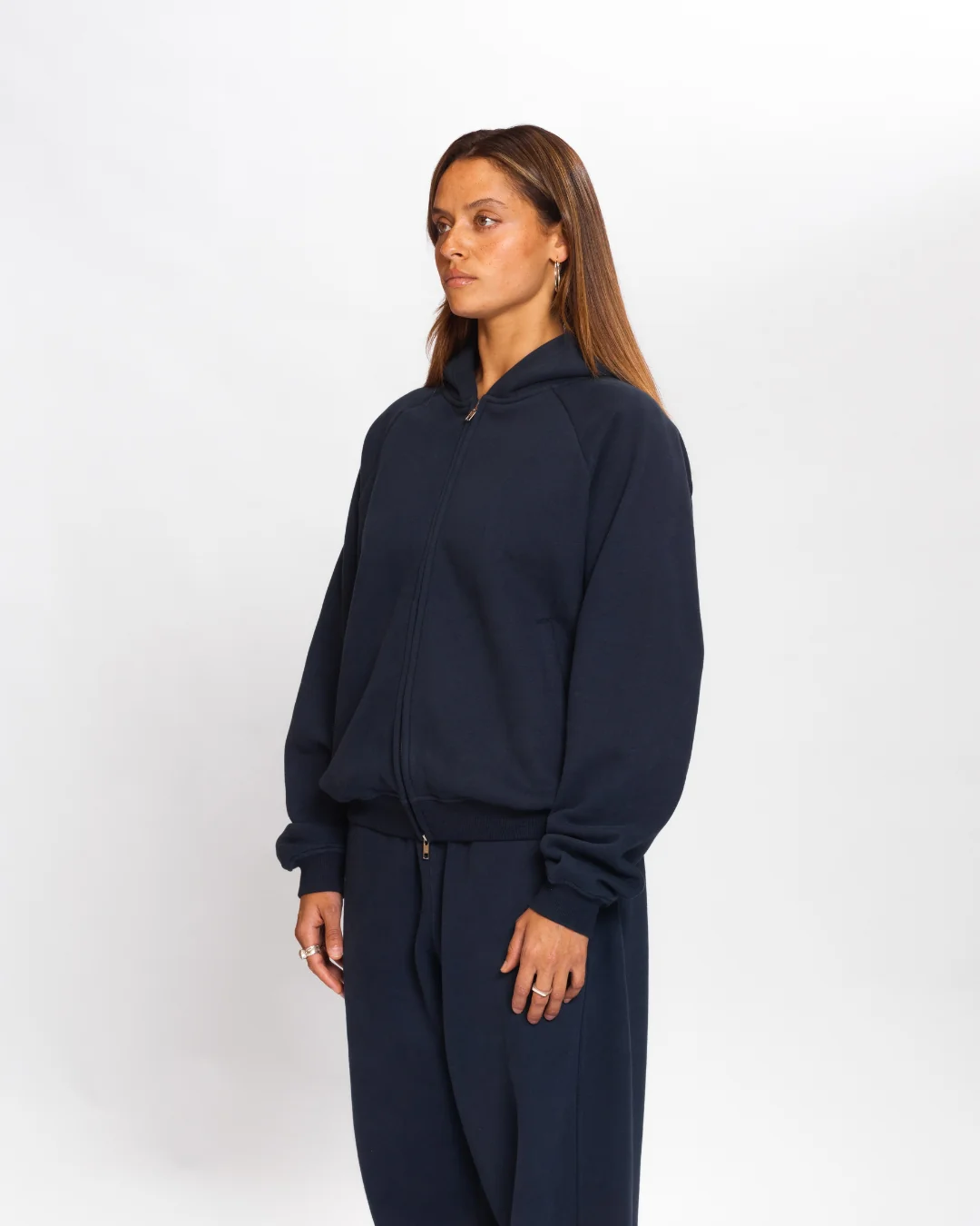 Zip Up Hoodie (Navy) - Image 8