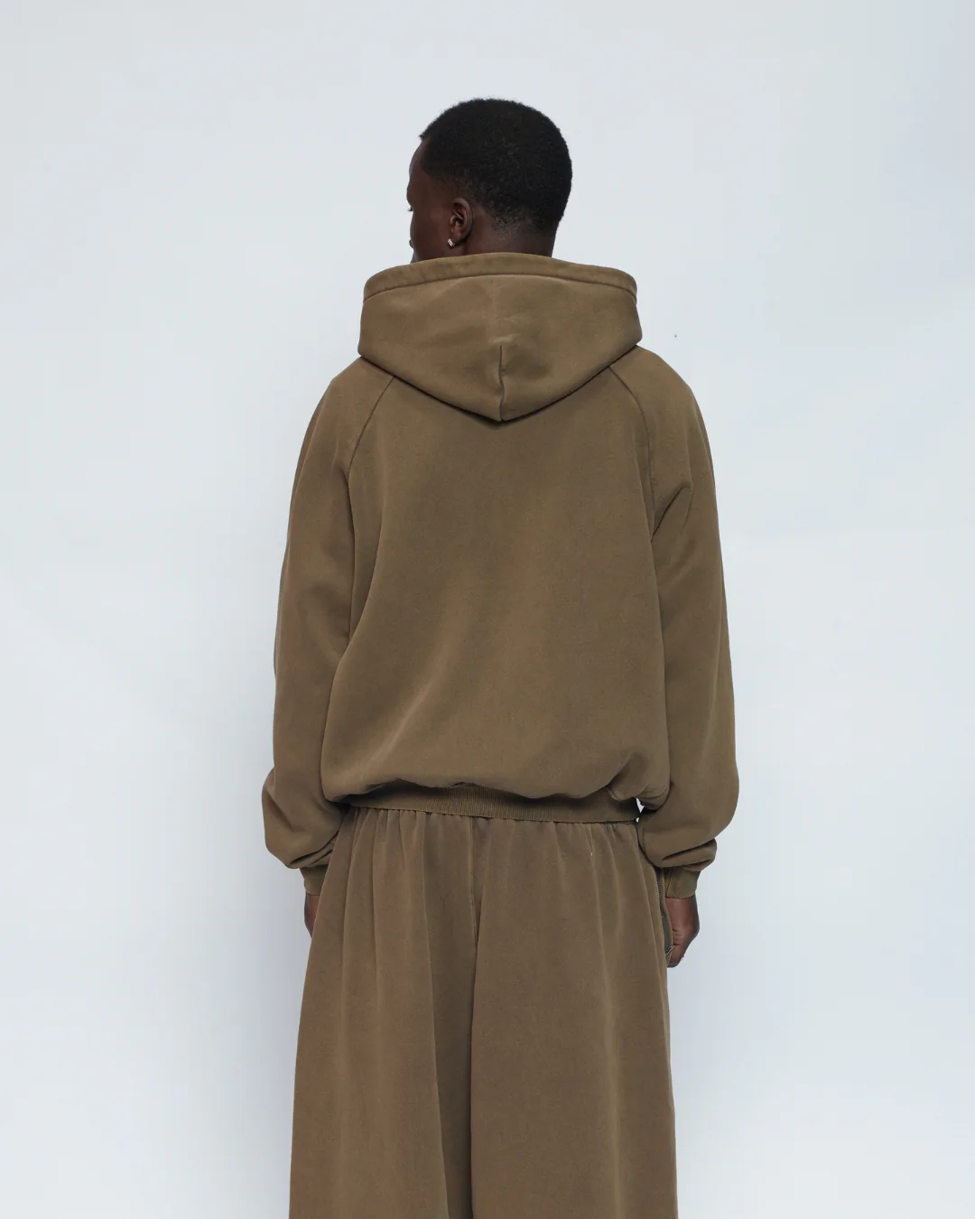 Zip Up Hoodie (Washed Olive) - Image 10